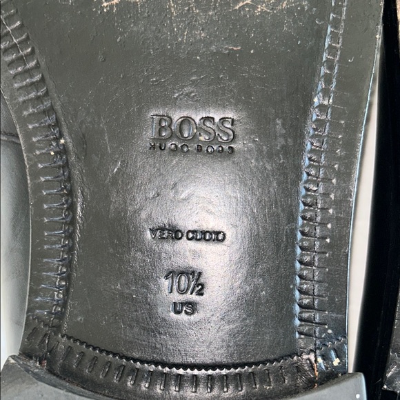 Hugo Boss Black Chesterfield Leather Slip-On Loafers 10.5 main image 4